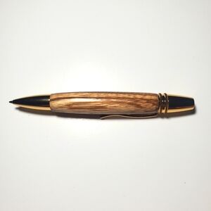 Handcrafted Wooden Ballpoint Twist Pen made from Dartmoor Laburnum Wood